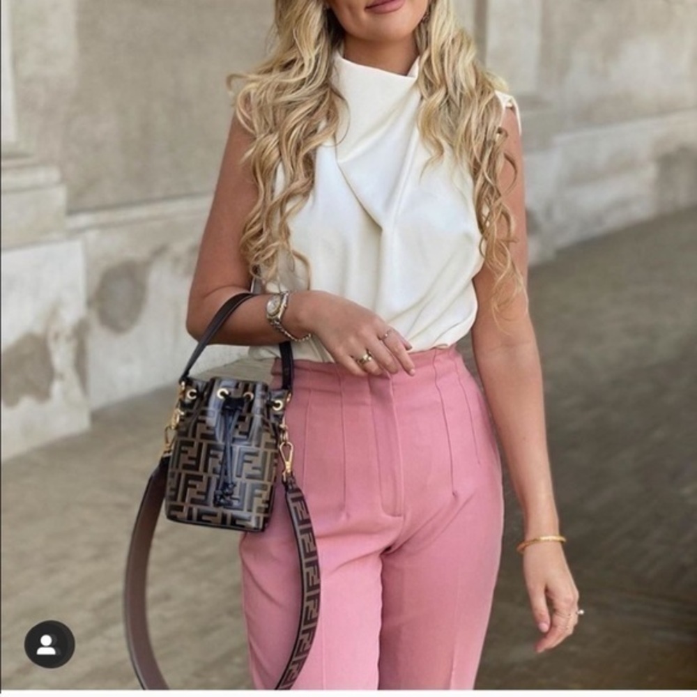 NWT Zara fitted high waisted wide leg pants